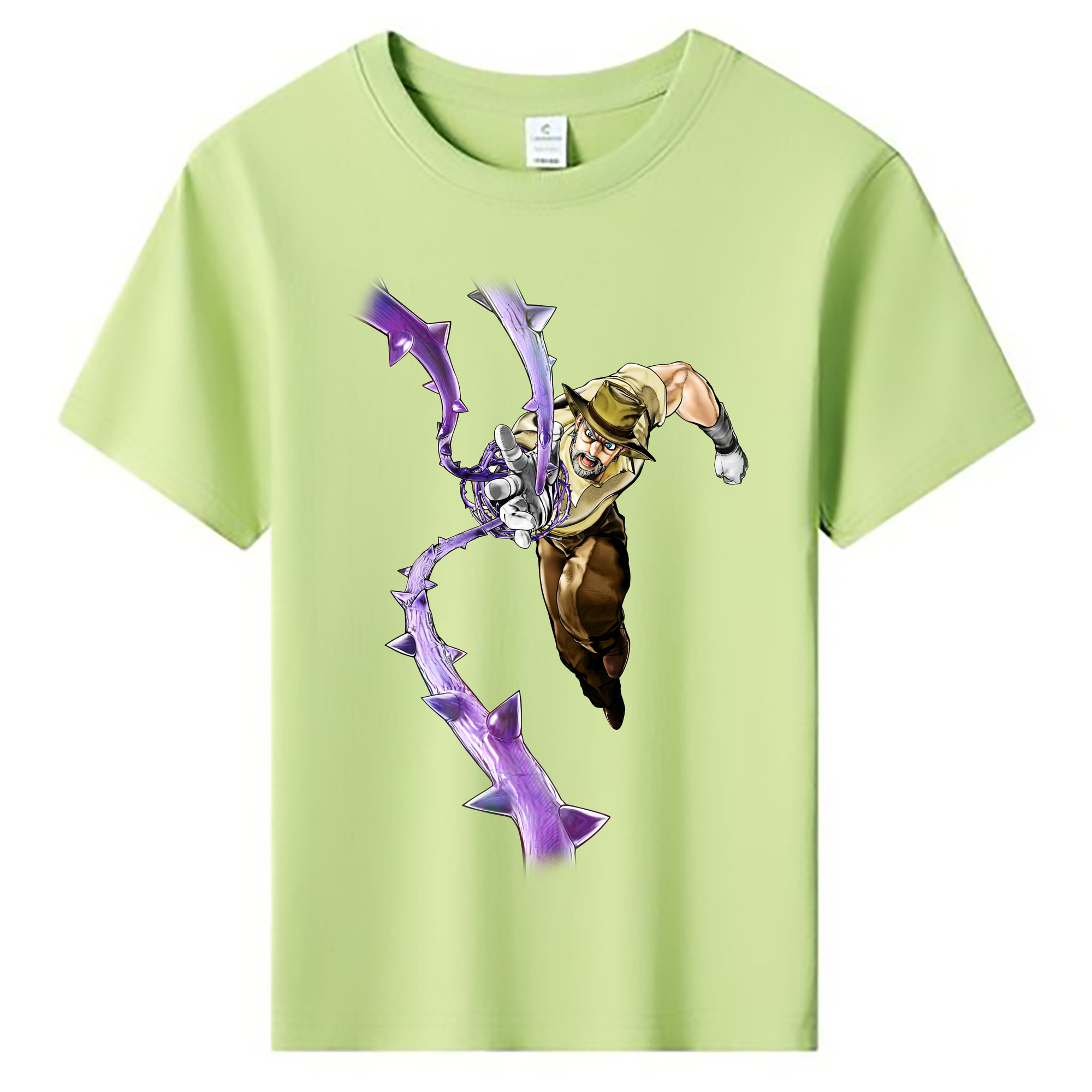 （画像用） ジョジョの奇妙な冒険 ジョセフ?ジョースター JoJo's Bizarre Adventure Joseph Joestar 綿100％キッズTシャツ（フロントプリント）